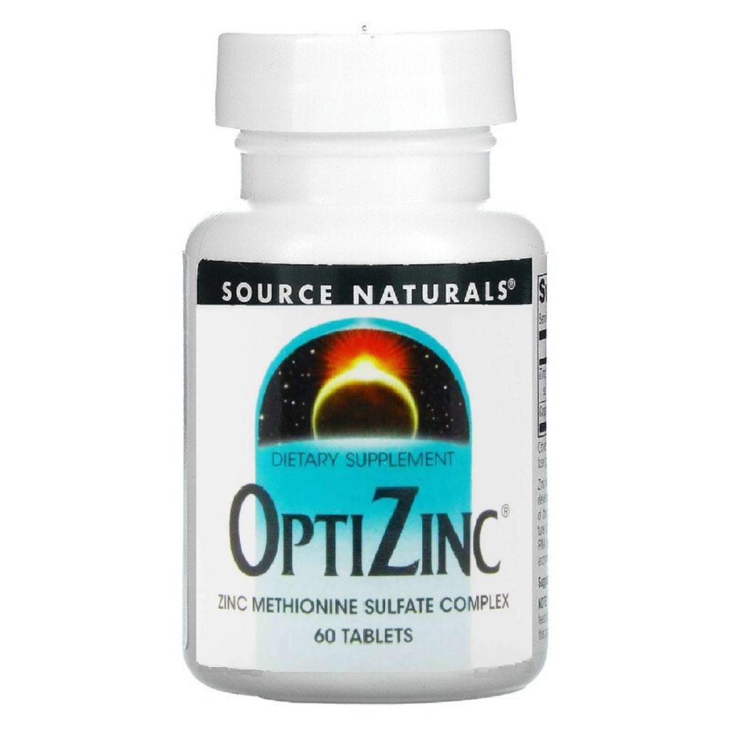 Мінерали Source Naturals ОптиЦинк, 30 мг, OptiZinc, 60 таблеток (SN0847) - зображення 1