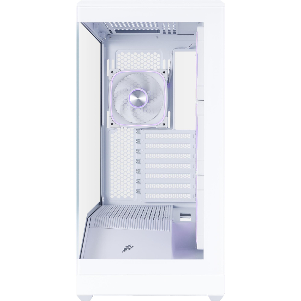 Корпус для ПК 1stPlayer GM7-WH-3FN7R-W-1FN7-W White (GM7-WH-3FN7R-W-1FN7-W) - зображення 4