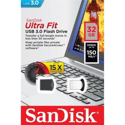 USB флеш накопичувач SanDisk 32GB Ultra Fit USB 3.0 (SDCZ43-032G-GAM46) - зображення 5