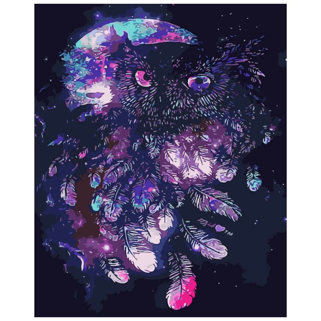 Картина по номерам Strateg Нічна сова 40х50 см (SY6288) - зображення 1