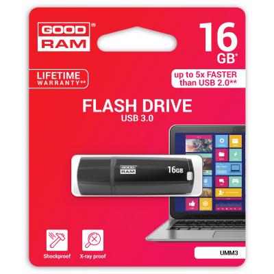 USB флеш накопичувач Goodram 16GB UMM3 Mimic Black USB 3.0 (UMM3-0160K0R11) - зображення 5