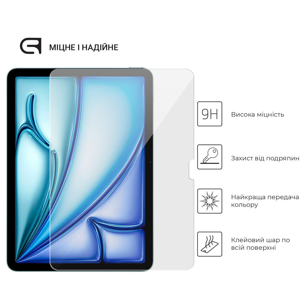 Скло захисне Armorstandart Glass.CR Apple iPad Air 11 2024 Clear (ARM76338) - зображення 2