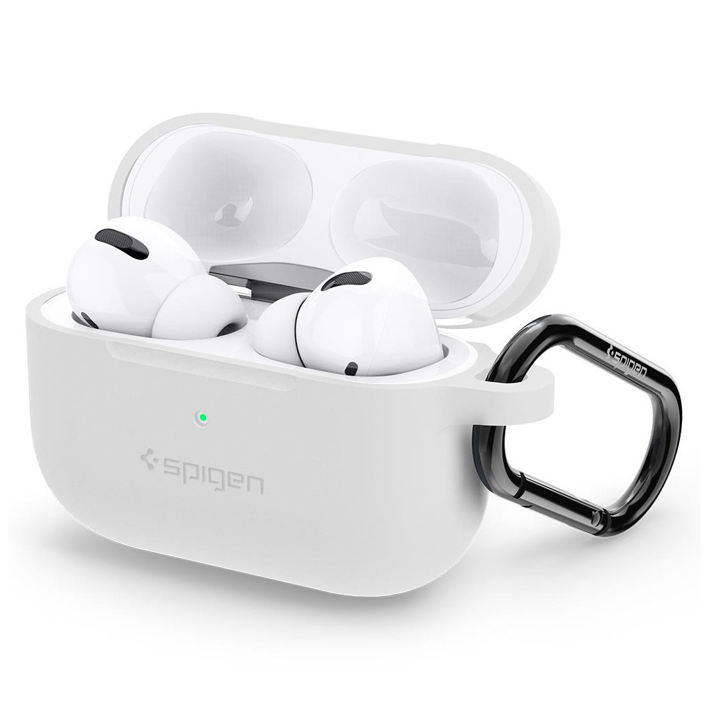 Чохол для навушників Spigen для Airpods Pro Silicone Fit White (ASD00534) - зображення 1