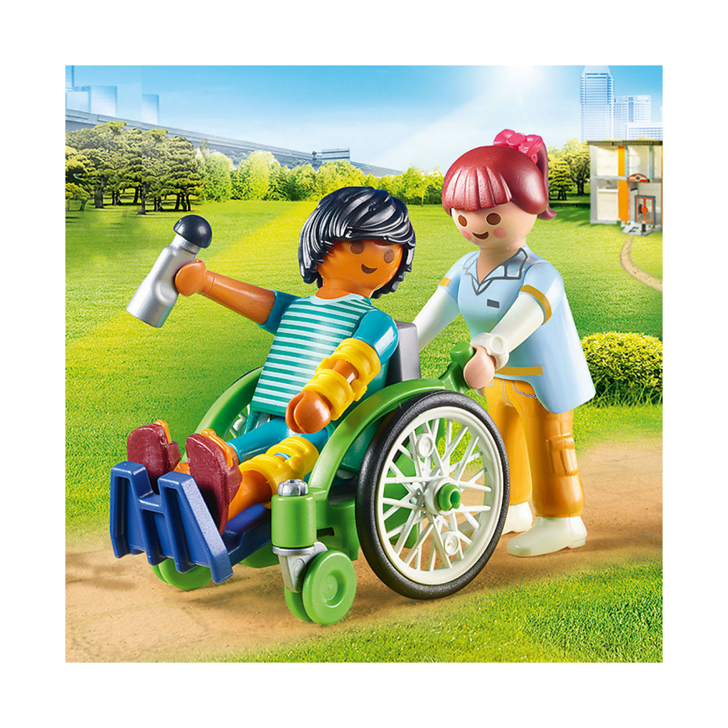 Конструктор Playmobil Пацієнт в інвалідному візку (6336525) - зображення 4
