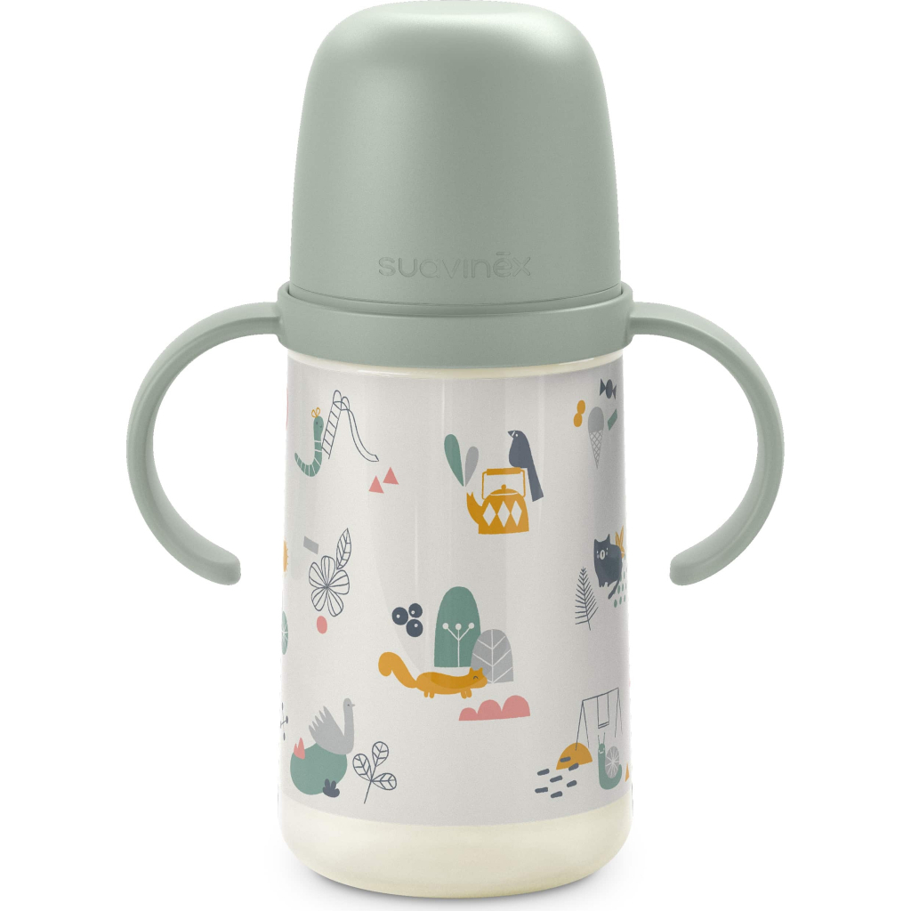 Поїльник-непроливайка Suavinex A walk in the park з силіконовим носиком, 270 мл, +6 місяців, зелена (308287) - зображення 2