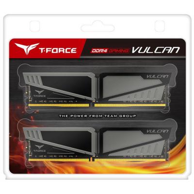 Модуль пам'яті для комп'ютера DDR4 16GB (2x8GB) 2666 MHz T-Force Vulcan Gray Team (TLGD416G2666HC15BDC01) - зображення 3
