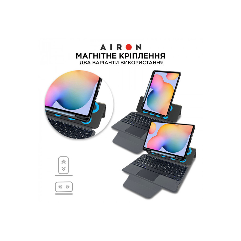 Чохол до планшета AirOn Premium для Samsung Tab S6 Lite SM-P610/615 2020 with Keyboard (4822352781099) - зображення 9