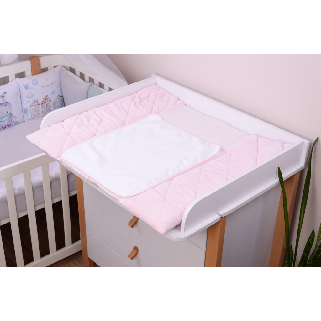 Пеленальний матрацик Верес Velour Lignt pink 72х80 см (429.4) - зображення 3