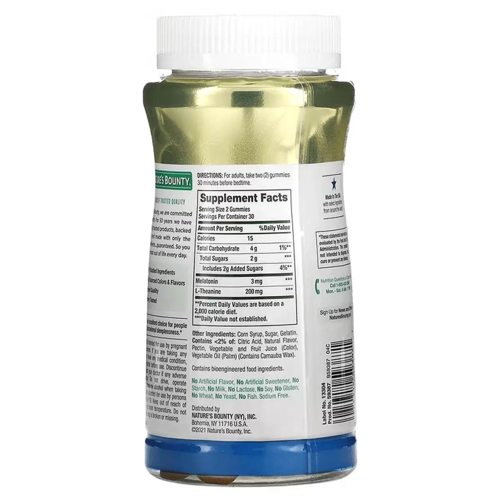 Вітамінно-мінеральний комплекс Nature's Bounty Комплекс для сну, смак тропічного пуншу, Sleep Gummies, 60 ж (NRT-59387) - зображення 2