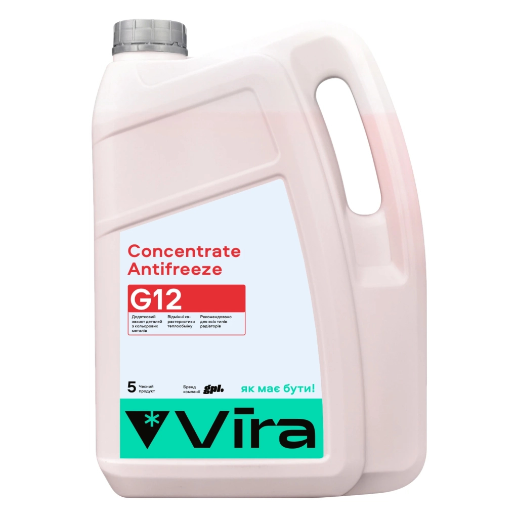 Антифриз VIRA Concentrate G12 червона 5л (VI3001) - зображення 1