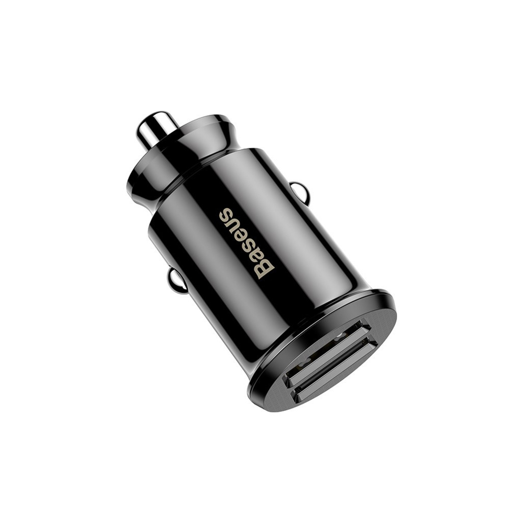 Зарядний пристрій Baseus Grain Car Charger USB-A Black (CCALL-ML01) - зображення 4