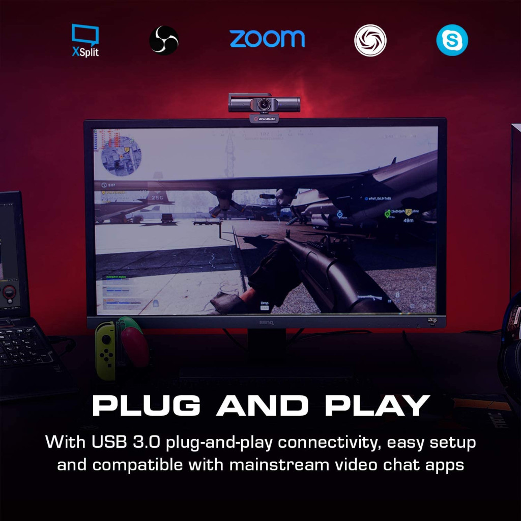 Веб-камера AVerMedia Live Streamer CAM PW513 4K Black (61PW513000AC) - зображення 9