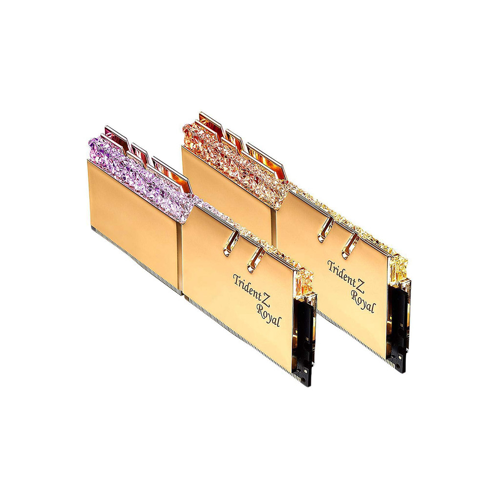 Модуль пам'яті для комп'ютера DDR4 64GB (2x32GB) 3600 MHz TridentZ RGB Royal Gold G.Skill (F4-3600C18D-64GTRG) - зображення 2