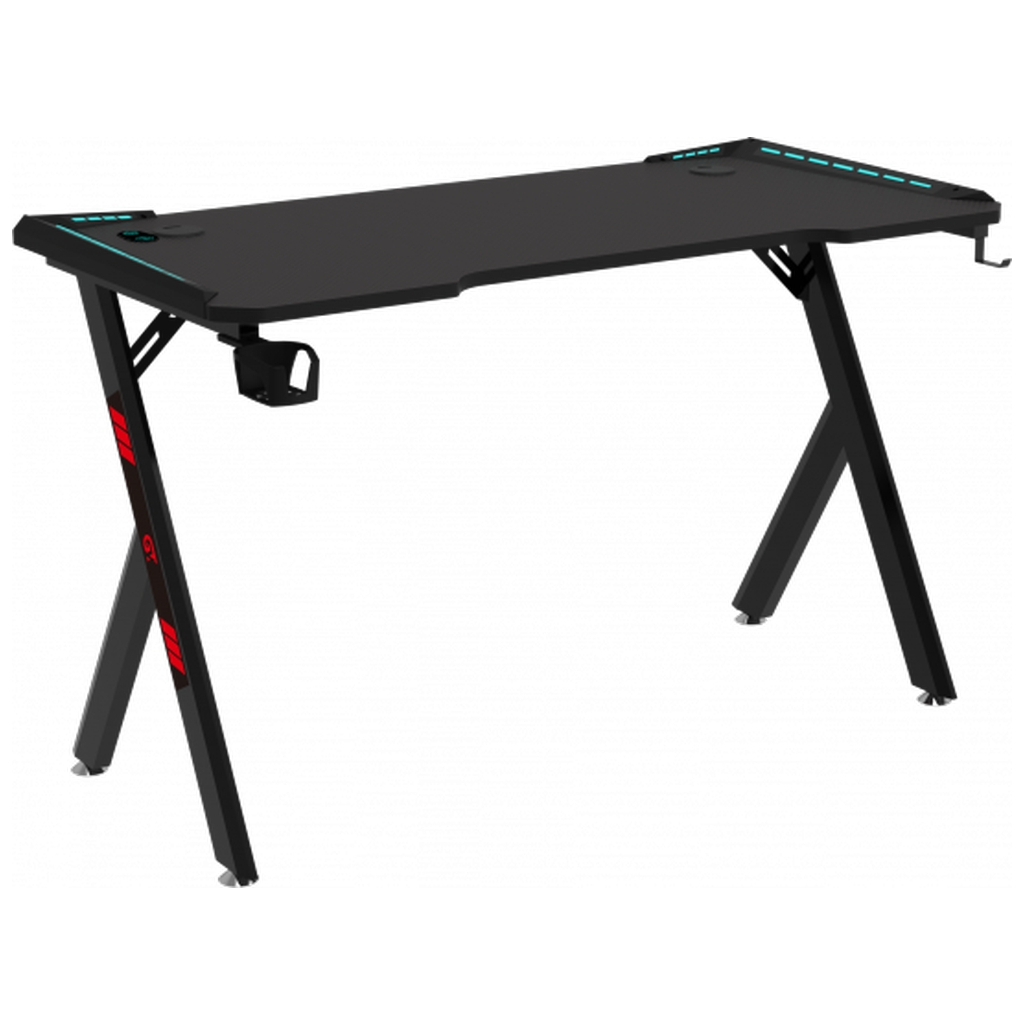 Комп'ютерний стіл GT Racer GT Racer T-1249 (120x60x73) Black (T-1249 (120x60x73) Black) - зображення 2