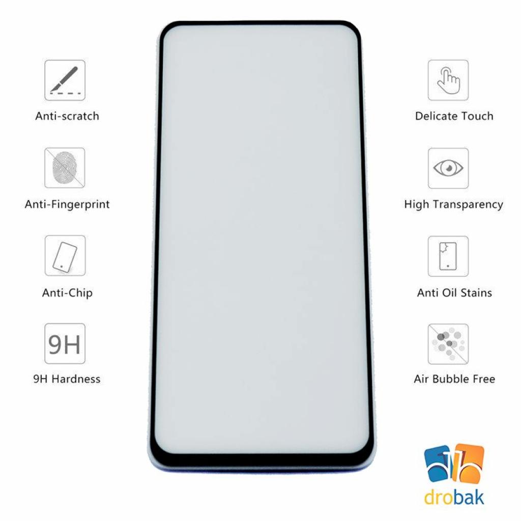 Скло захисне Drobak Full Glue для Samsung Galaxy A80 (Black (441607) - зображення 2