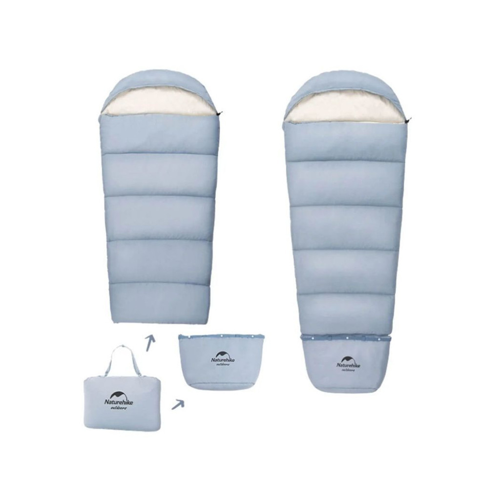 Спальний мішок Naturehike дитячий С300 NH21MSD01 жовтий (6927595774656) - зображення 3