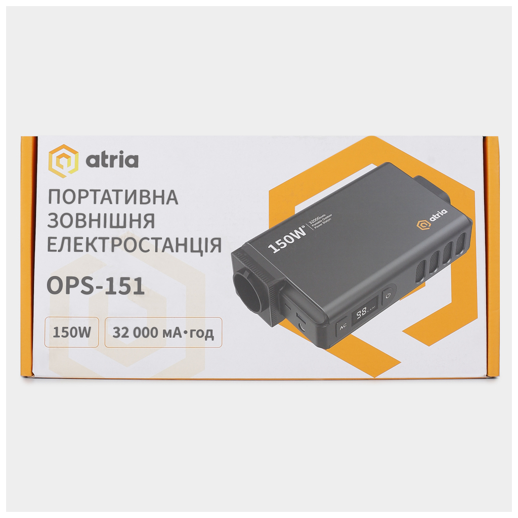 Батарея універсальна Atria 32000mAh PD/30W, QC/8W, DC:12-16.8V, 230V:150W (OPS-151) - изображение 7