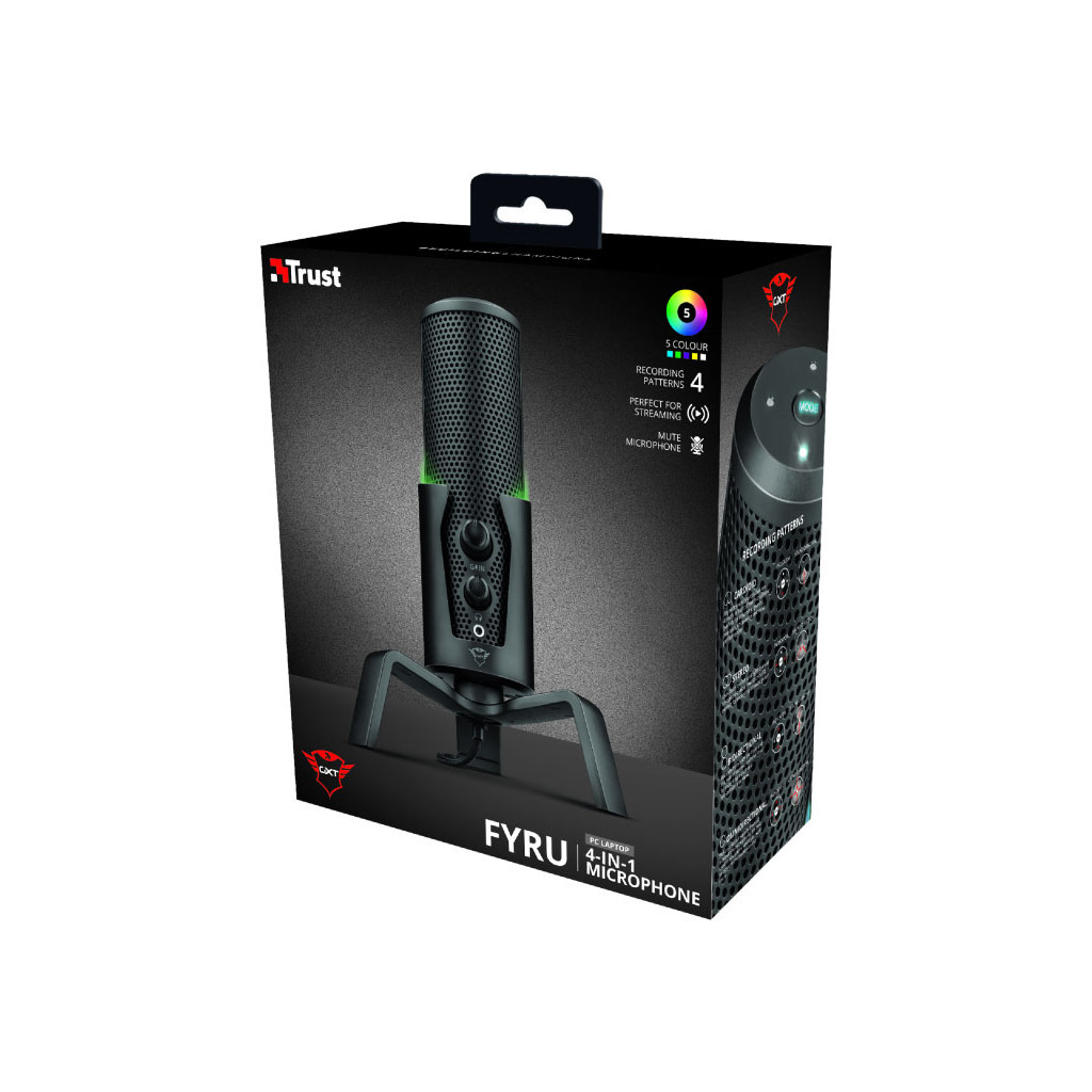 Мікрофон Trust GXT 258 Fyru USB 4-in-1 Streaming Microphone Black (23465) - зображення 12