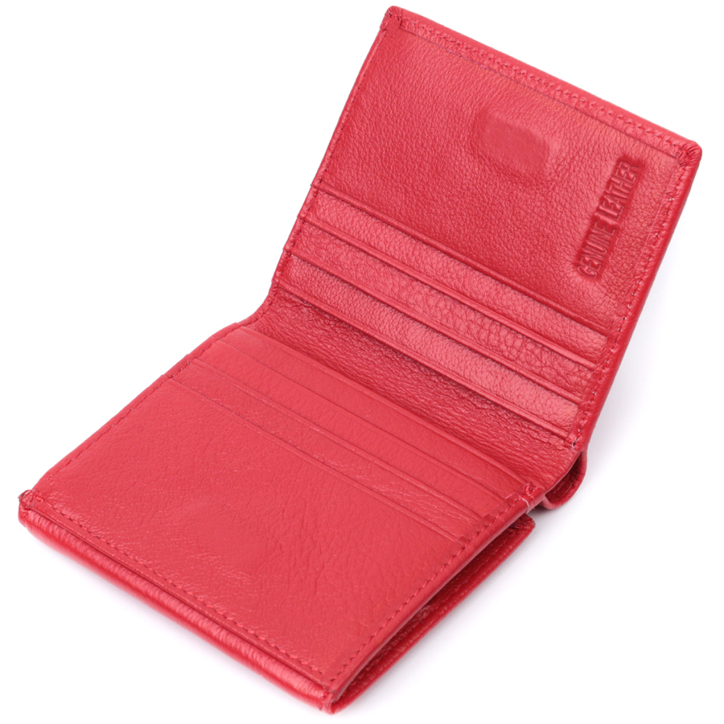 Гаманець ST Leather З натуральної шкіри Червоний (22710) - зображення 7