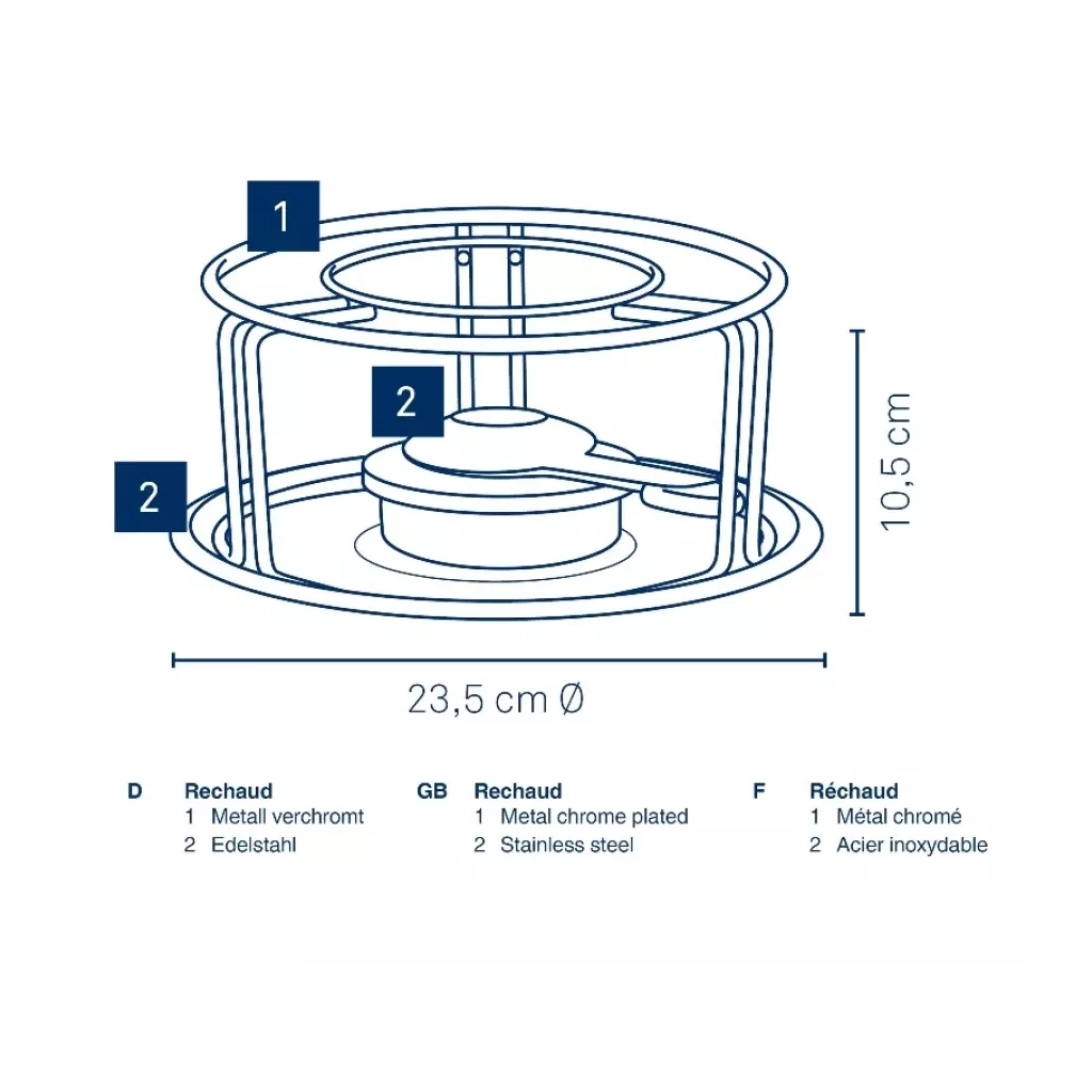 Набір для фондю Kela Maxi, 3 предмета (60127) - зображення 3