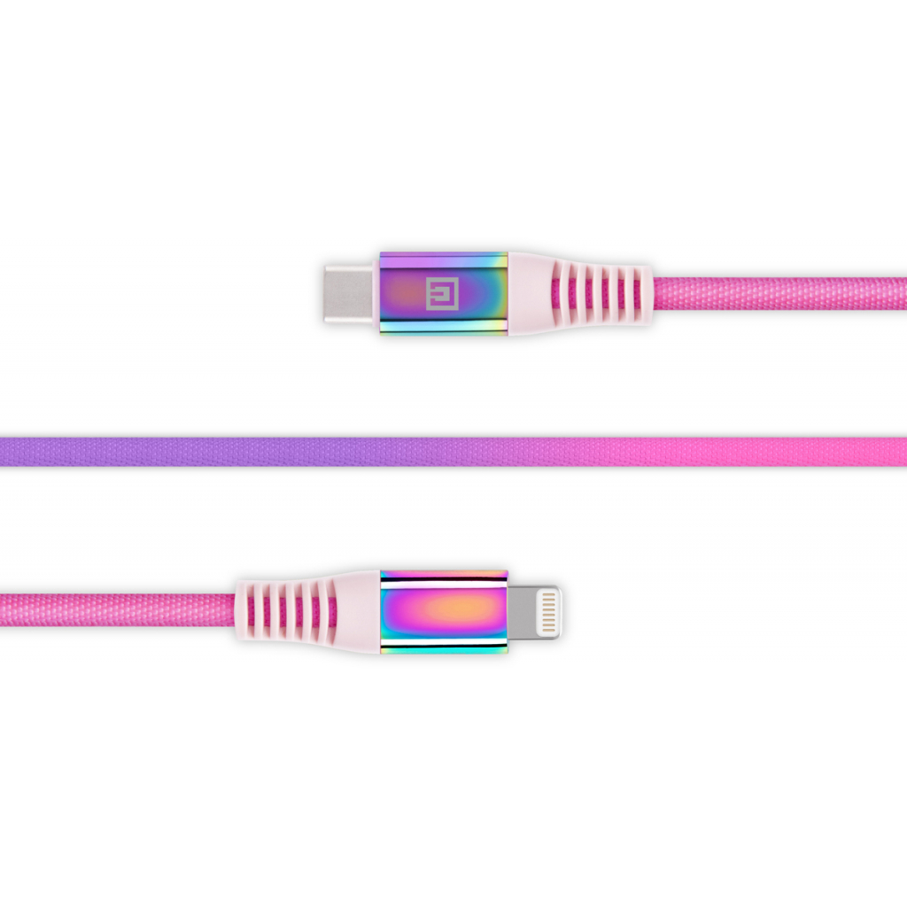Дата кабель USB-C to Lightning 1.0m MFI Rainbow REAL-EL (EL123500054) - зображення 4