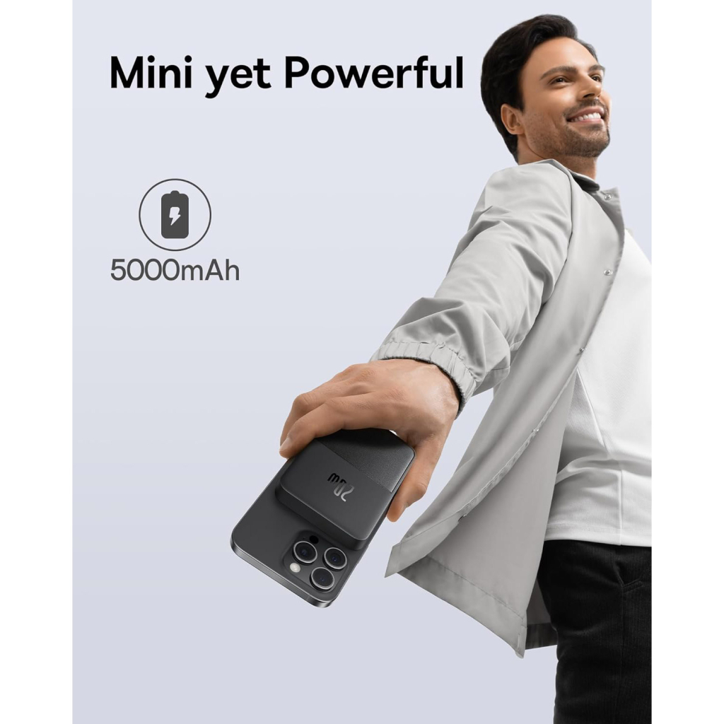 Батарея універсальна Baseus MagPro 5000mAh 20W, Black (PPCXZ05) (P10064100122-00) - зображення 6