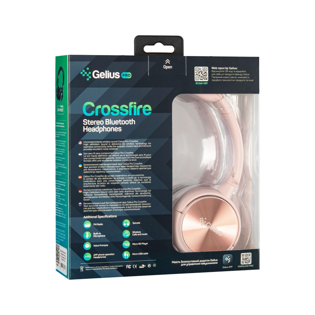Навушники Gelius Pro Crossfire Pink (GP HP-007 Pink) - зображення 9