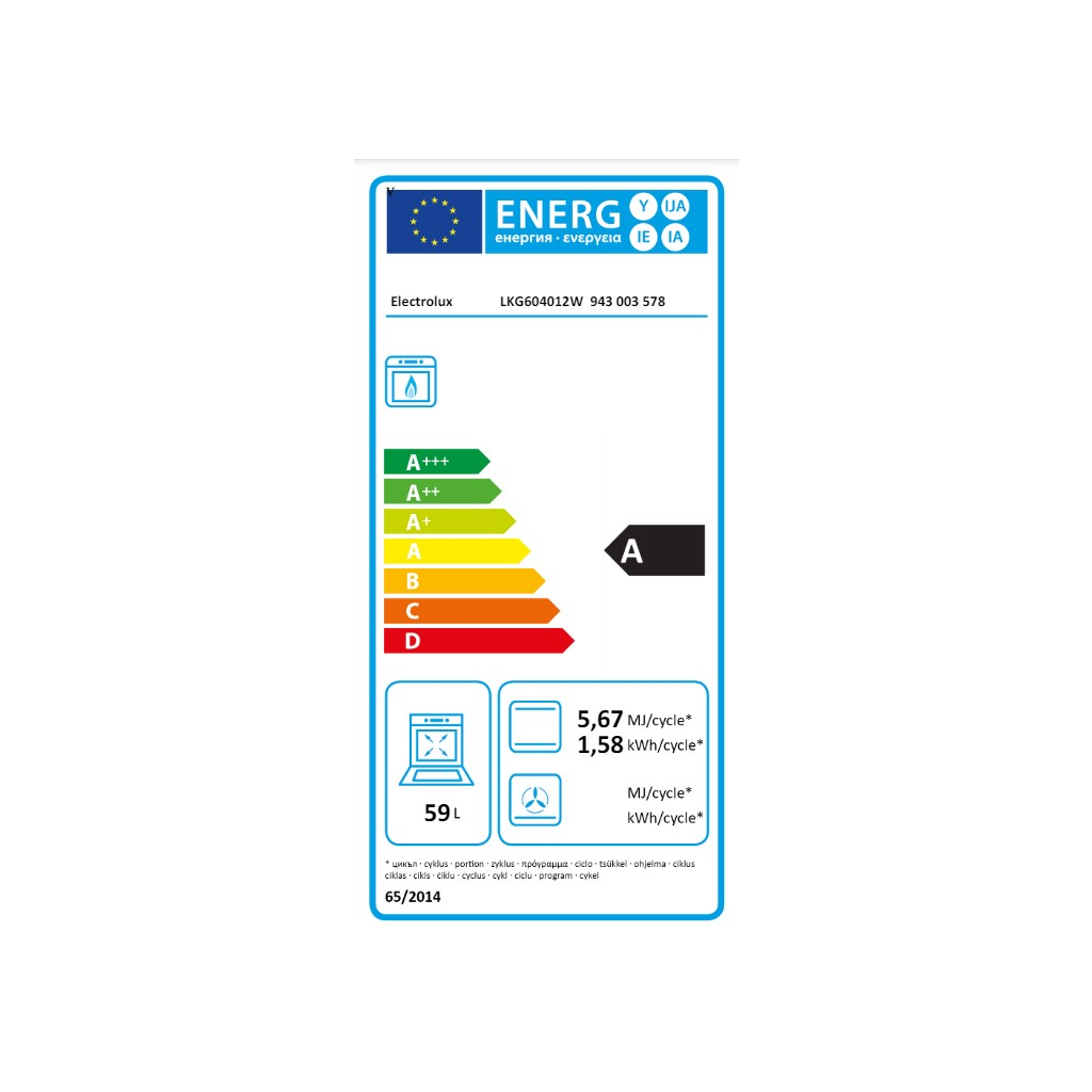 Плита Electrolux LKG604012W - зображення 4