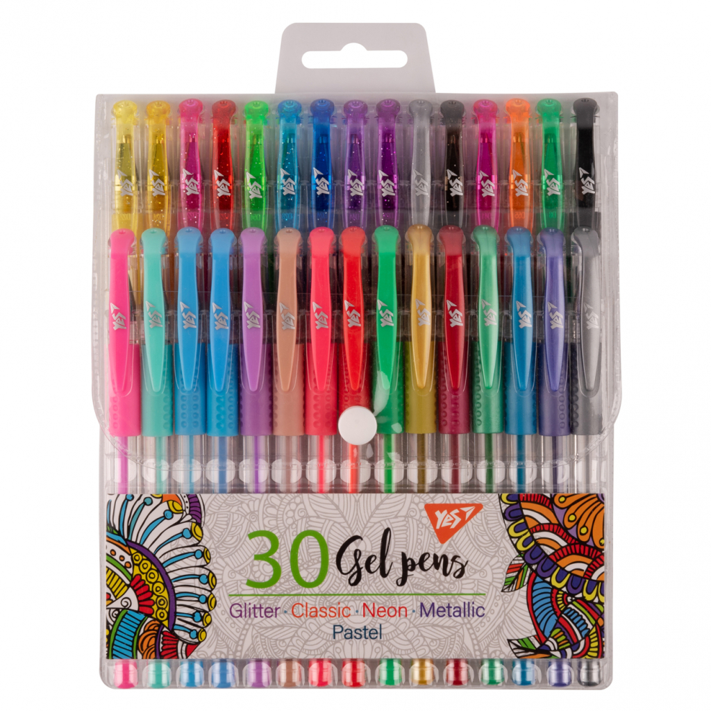 Ручка гелева Yes набір 30 штук (420435) - зображення 1