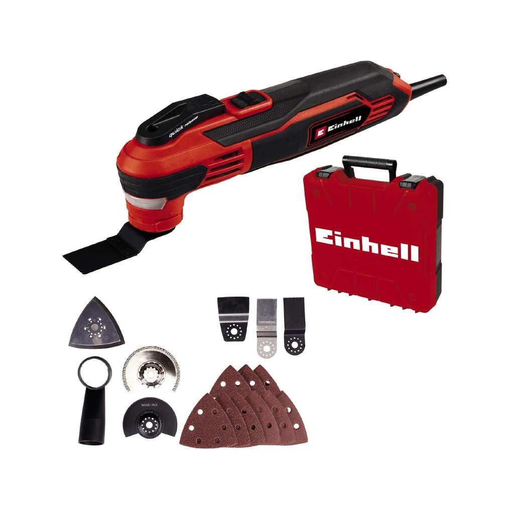 Реноватор Einhell TE-MG 350 EQ, 350Вт, 11000-20000 об/хв, LED, набір насадок, кейс (4465155) - изображение 2