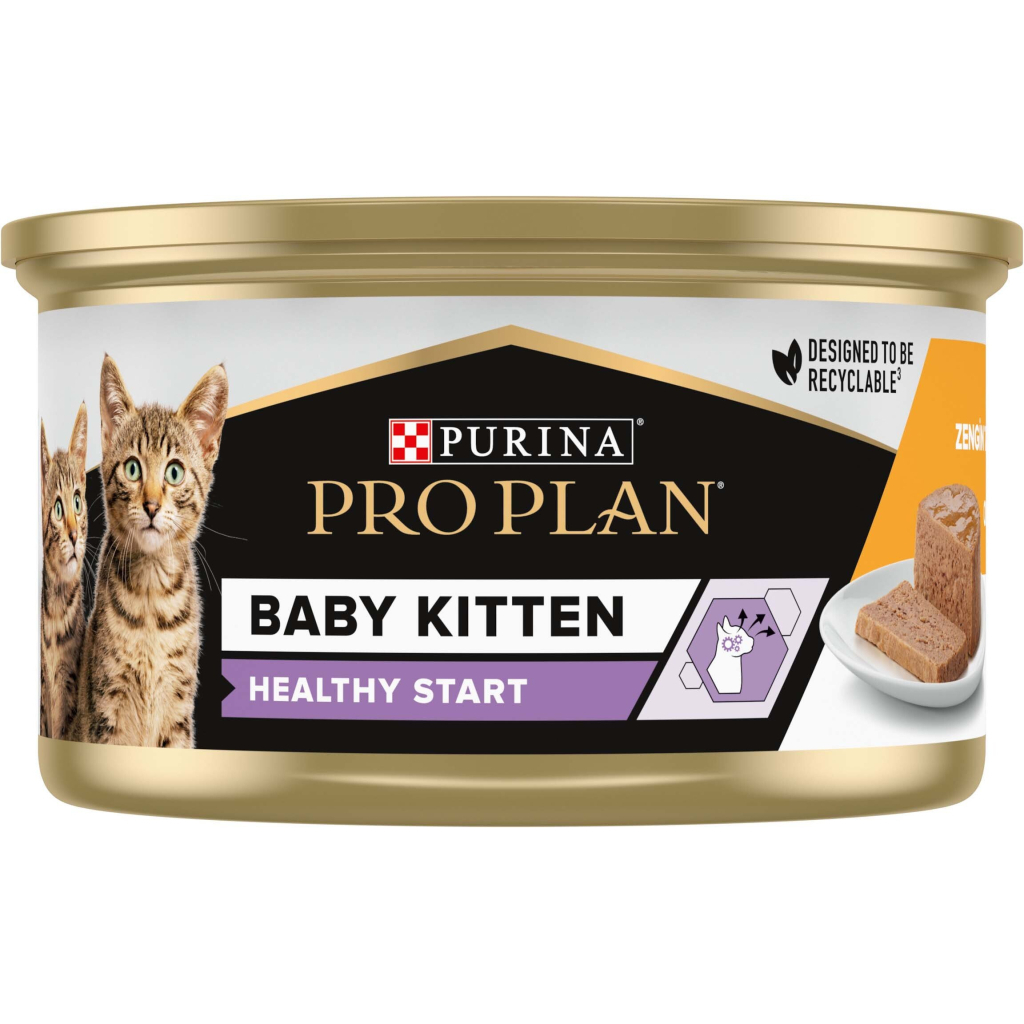 Вологий корм для кішок Purina Pro Plan Baby Kitten З куркою 85 г (8445290673718) - зображення 3