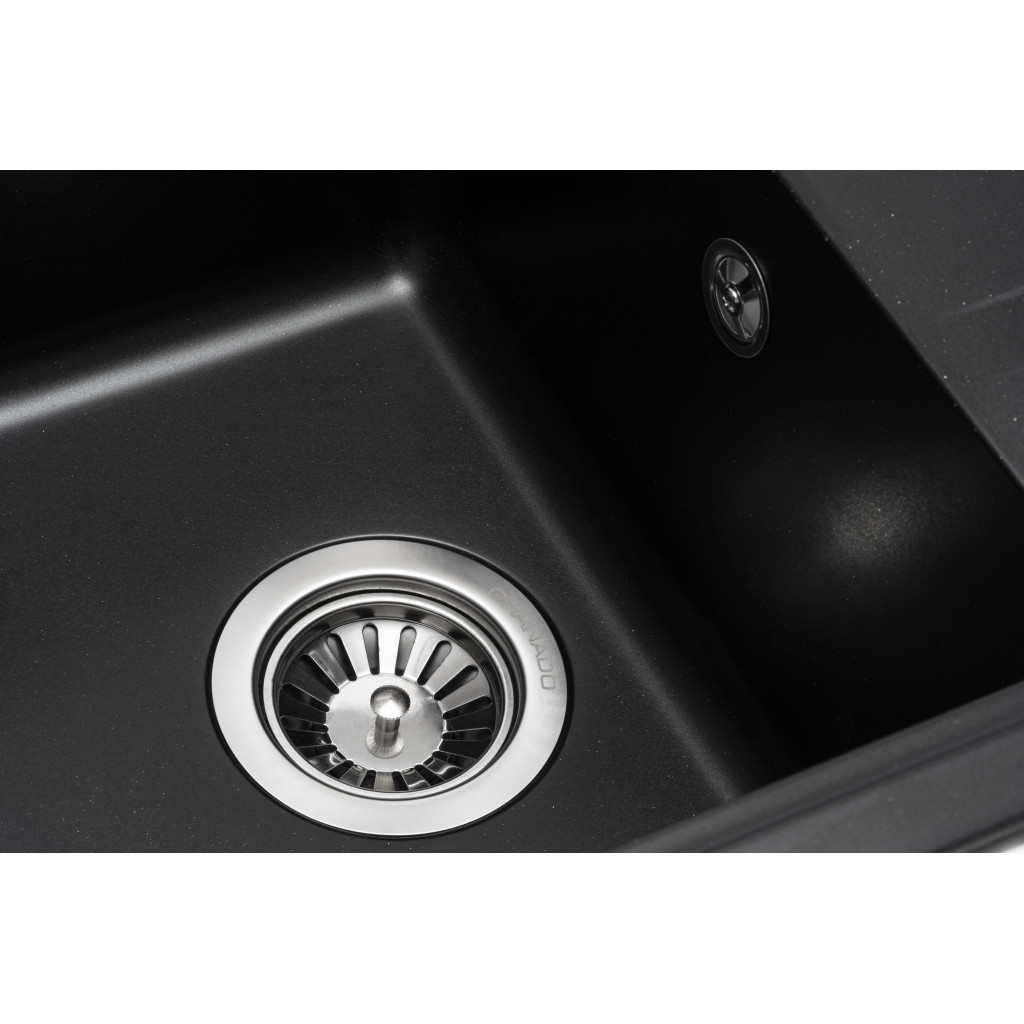 Мийка кухонна GRANADO PALMA black shine (gr2001) - зображення 4