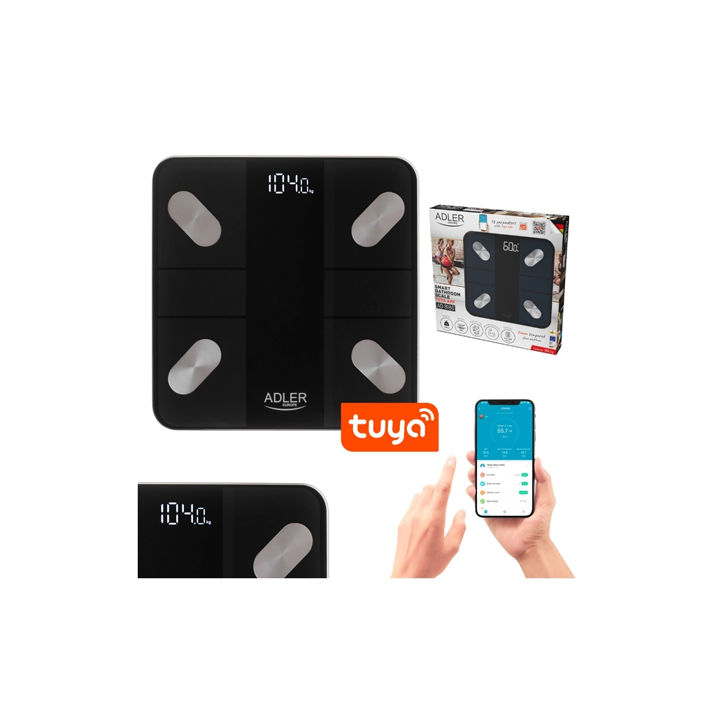 Ваги підлогові Adler AD 8186 black (AD8186B) - изображение 4