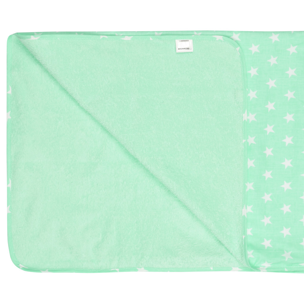Пелюшки для малюків Еко Пупс Eco Cotton непромокаюча двостороння 65 х 90 см ментол Зірочки (EPG10N-6590zk) - зображення 3