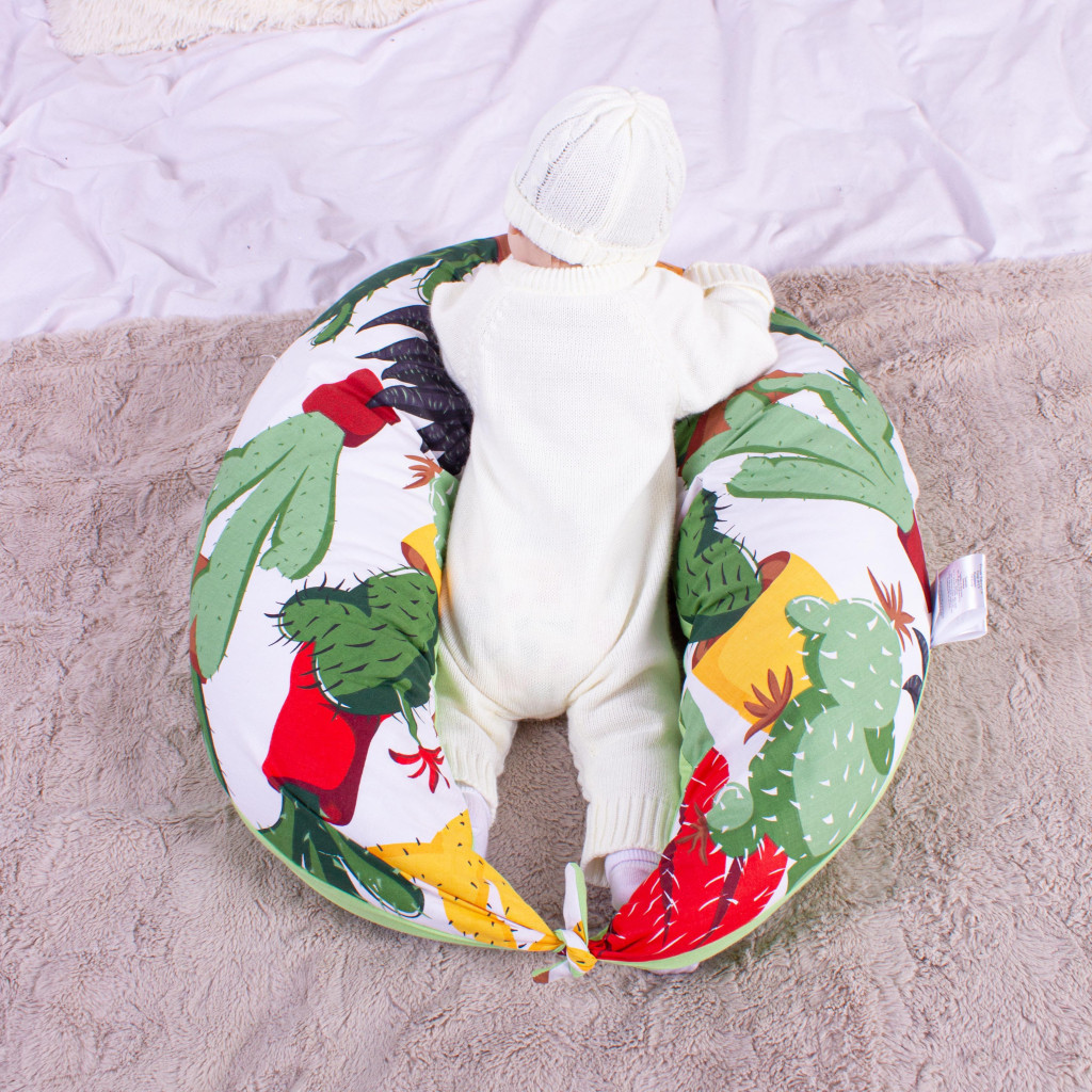 Подушка MirSon для вагітних та годування №8312 Print Line 17-0002 Cecilio Бязь 30х170х20 см (2200006200376) - зображення 8