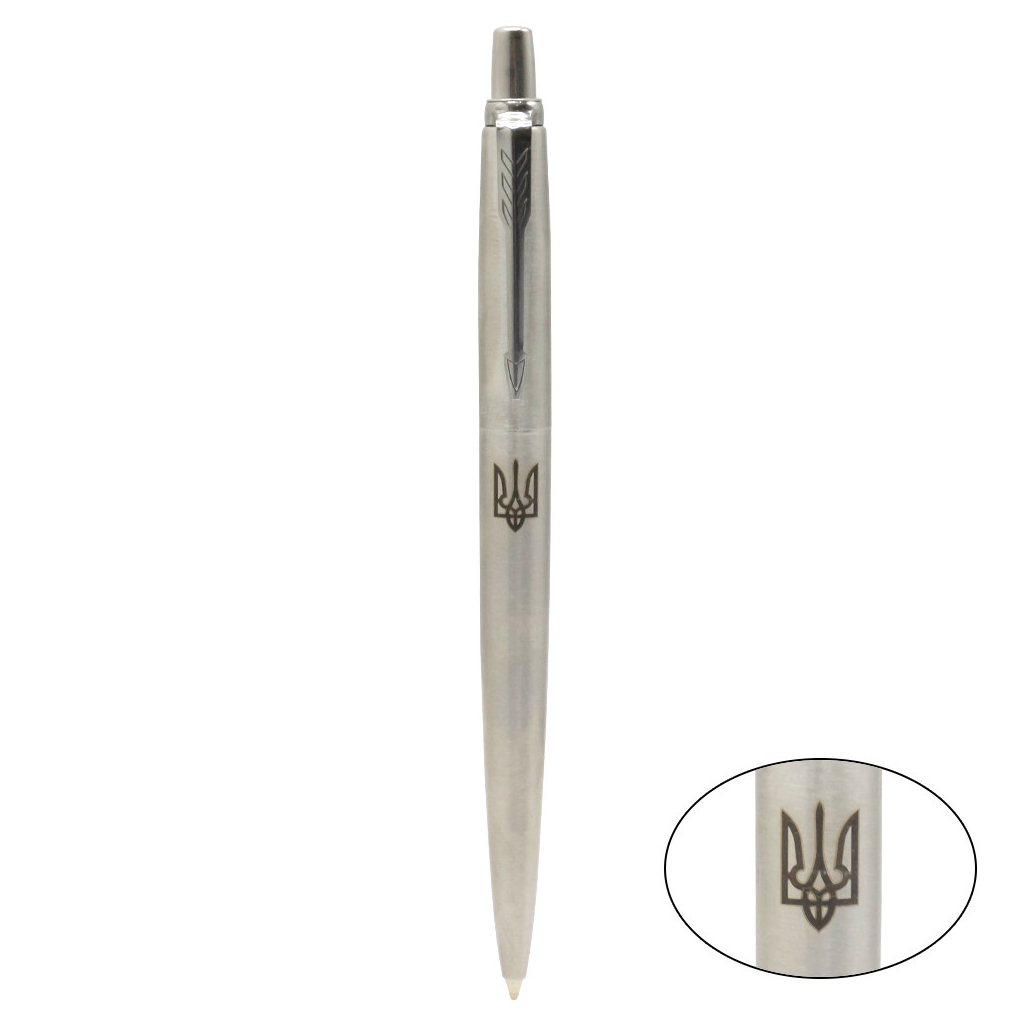 Ручка кулькова Parker JOTTER 17 UKRAINE SS CT BP Тризуб (16132_TR) - зображення 2