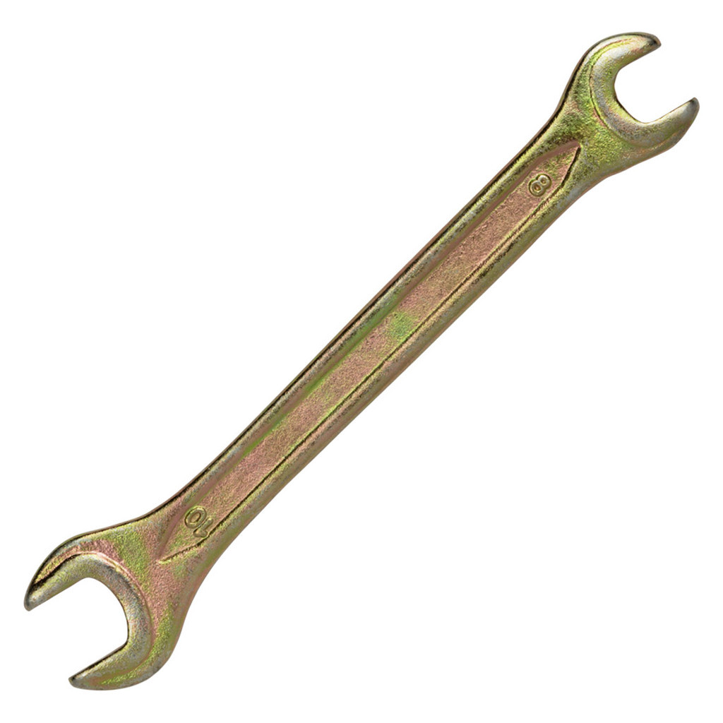 Ключ Sigma ріжковий 8x10мм жовтий цинк (6025101) - зображення 2