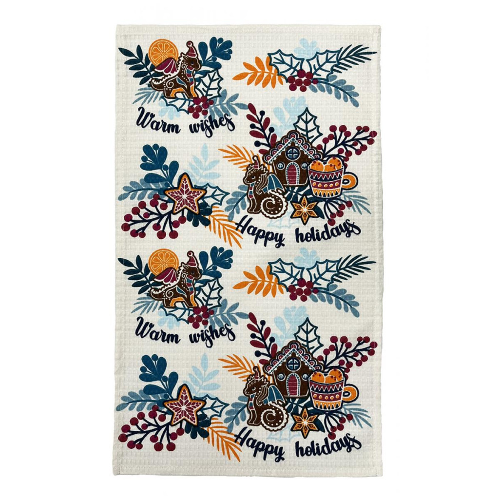 Рушник Прованс вафельний Wishes 33х60 см (4823093452633) - изображение 1