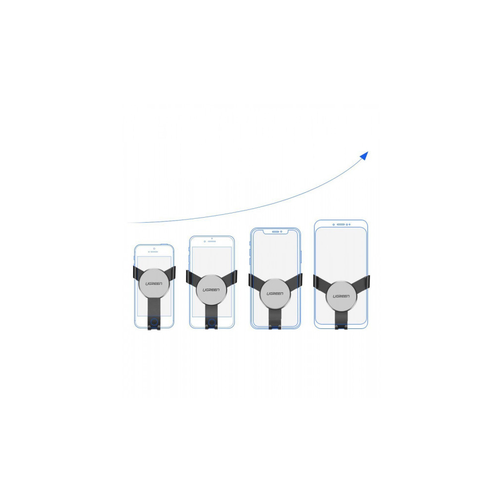 Універсальний автотримач Ugreen LP130 4.7-6.5" Gravity (50564) - изображение 5