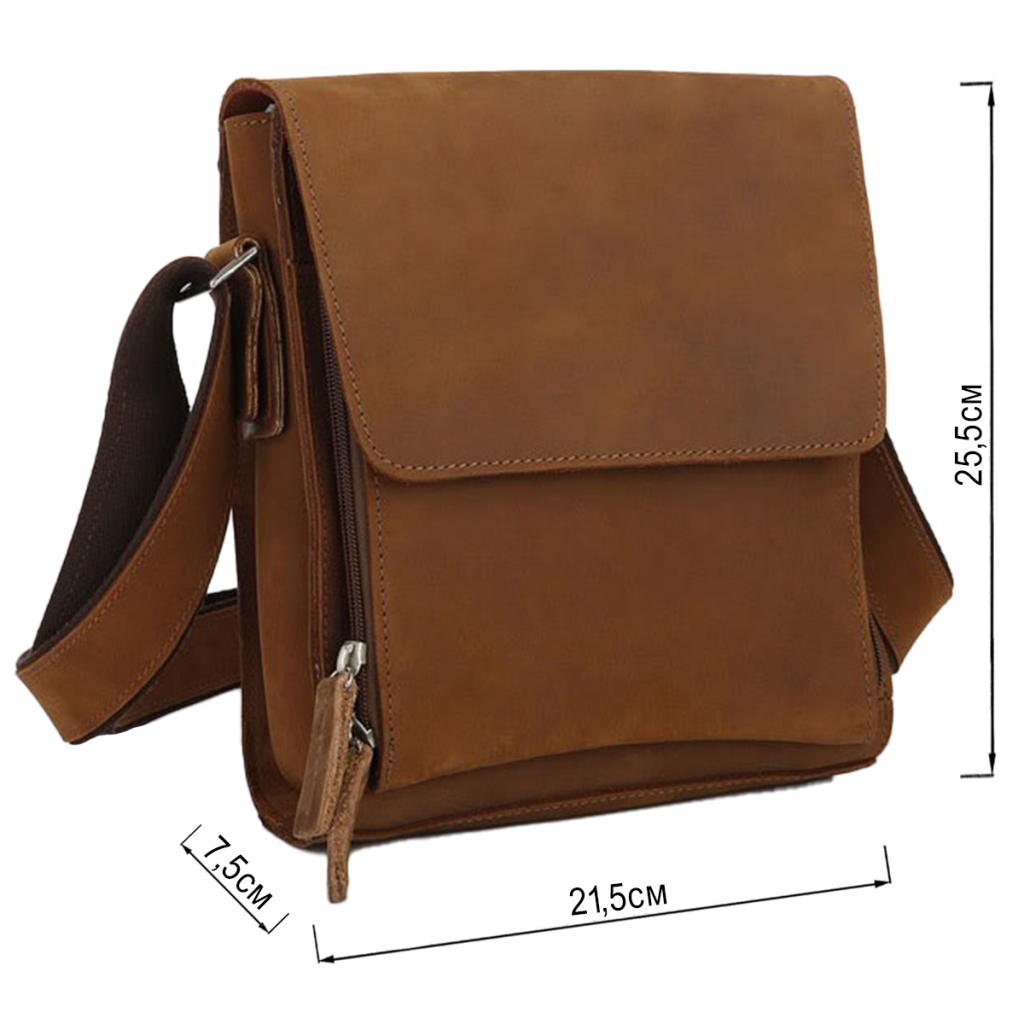 Сумка Vintage З вінтажної шкіри Коричнева (14159) - зображення 3