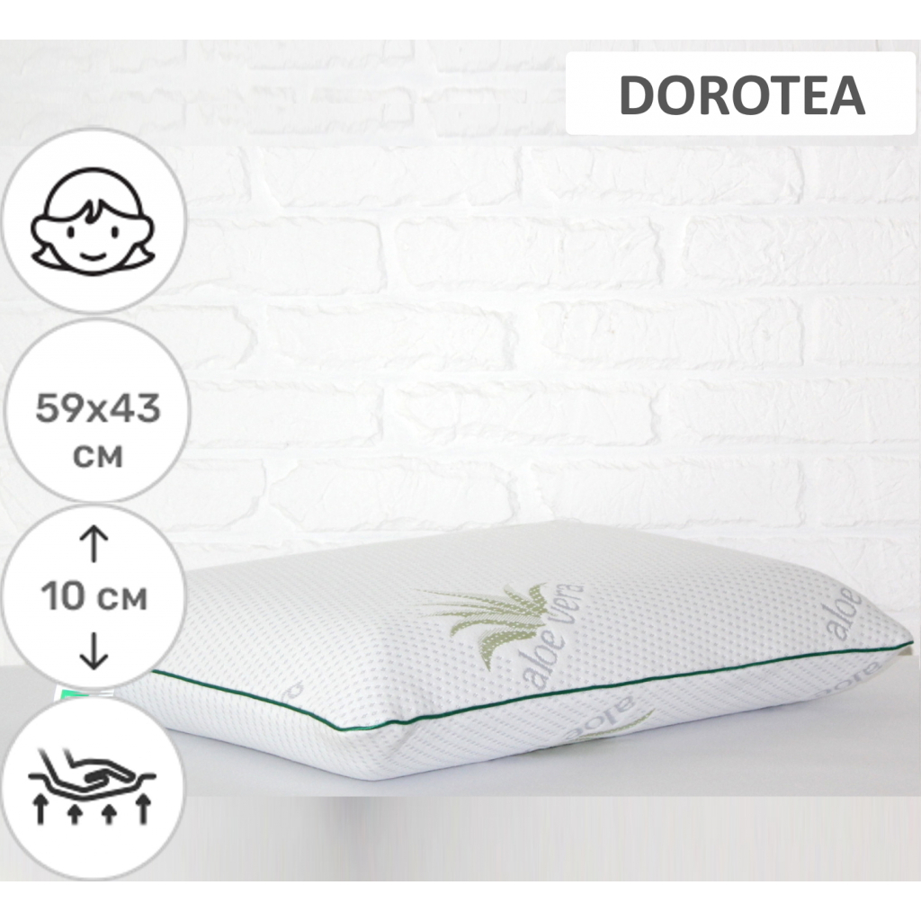 Подушка MirSon ортопедична 6080 Green nature Dorotea WoMen 59х43х10 (2200003262346) - зображення 2