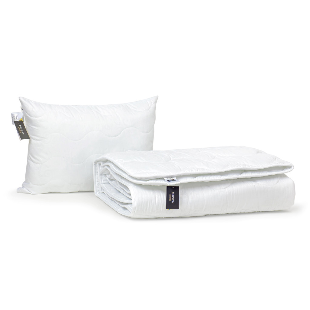 Ковдра MirSon Набір 3M Thinsulate Всесезонний №1663 Eco Light White Ковдра (2200002657273) - зображення 4