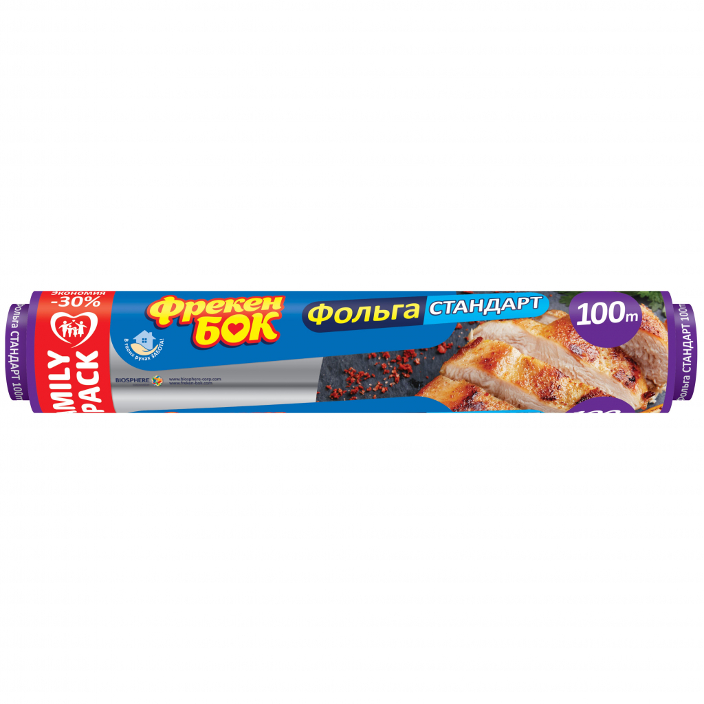 Фольга алюмінієва Фрекен БОК Стандарт 100 м (4823071631869) - изображение 1