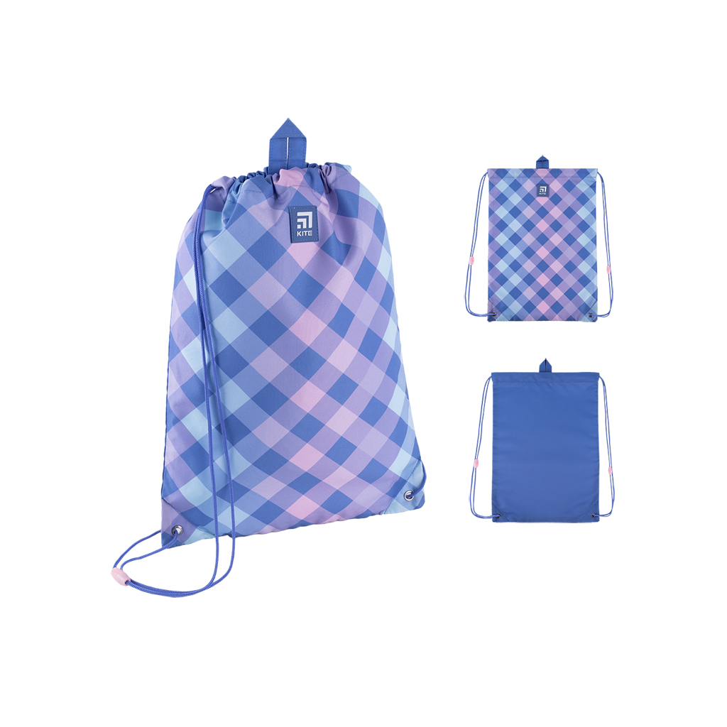 Сумка для взуття Kite Chequer Фіолетова (K24-600M-3) - зображення 1