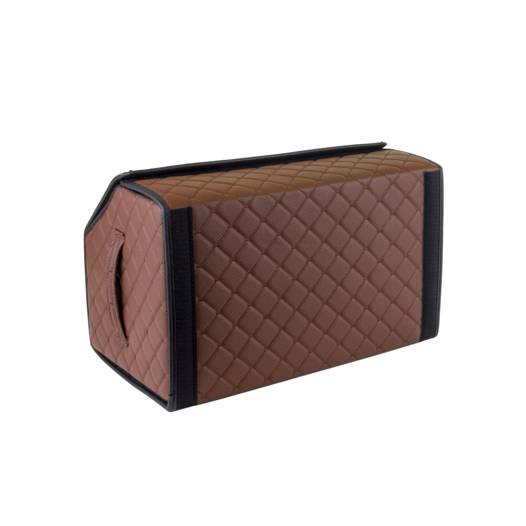 Сумка-органайзер EVAtech ECO M 30x30x50 см коричнева з коричневою ниткою (EHECEMZZBR) - зображення 6