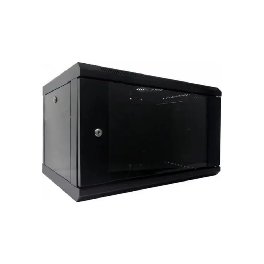 Шафа настінна Hypernet 4U 19" 600x600 (WMNC66-4U-FLAT-BLACK) - зображення 1
