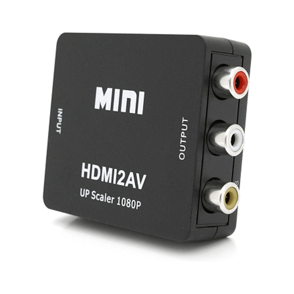 Перехідник HDMI F to 3xRCA F AV 720P/1080P black Voltronic (YT-CM-HDMI/AV-B) - зображення 3