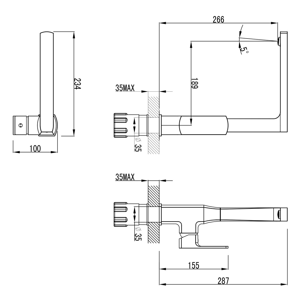 Змішувач Corso COMO BF-4B229C (9611100) - зображення 4