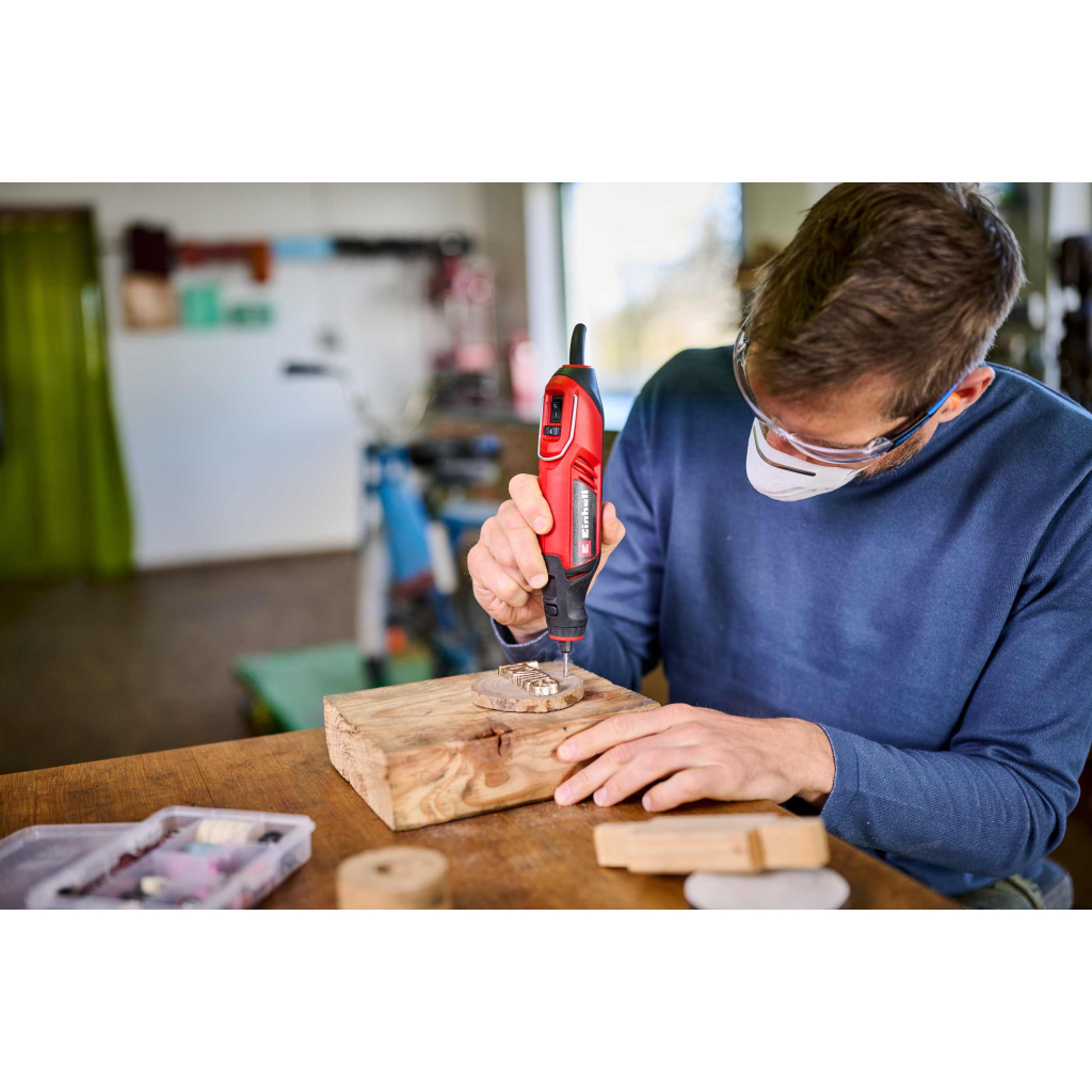 Гравер Einhell TC-MT 150E 150Вт, гнучкий вал, набір насадок (4419380) - изображение 6