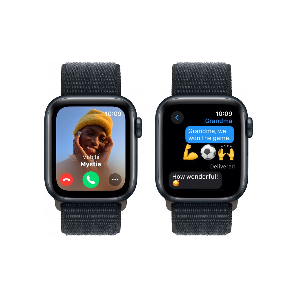 Смарт-годинник Apple Watch SE GPS 40mm Midnight Aluminium Case with Midnight Sport Loop (MRE03QP/A) - зображення 4